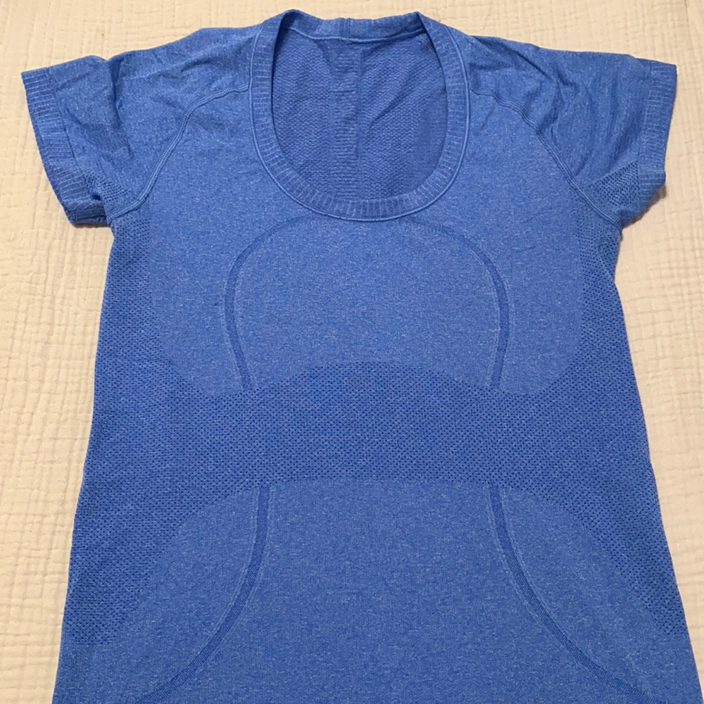 Blue Lululemon Workout Shirt